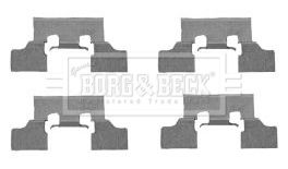 BORG & BECK Комплектующие, колодки дискового тормоза BBK1325